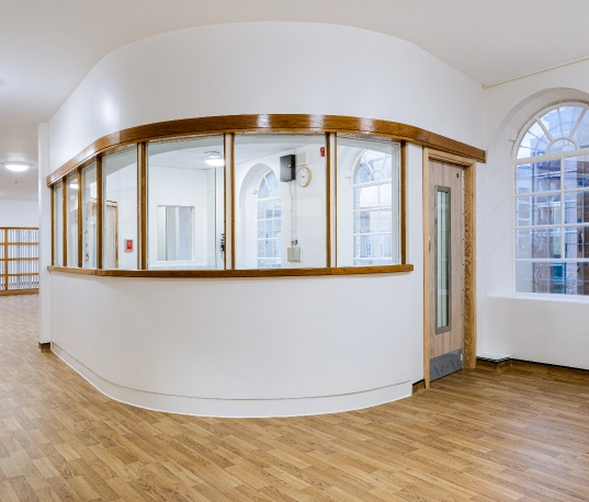 Interior of a hospital ward.