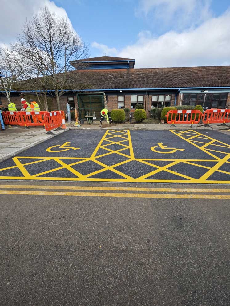 Parking for the disabled.